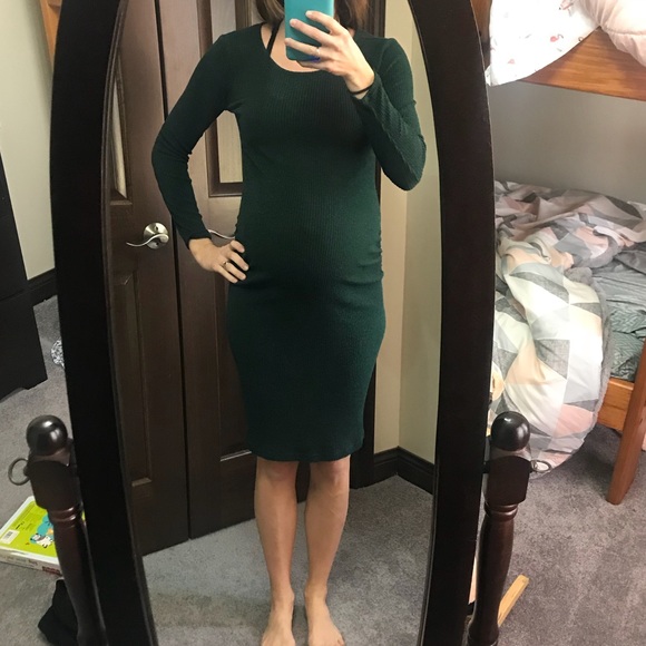 black maternity sweater dress